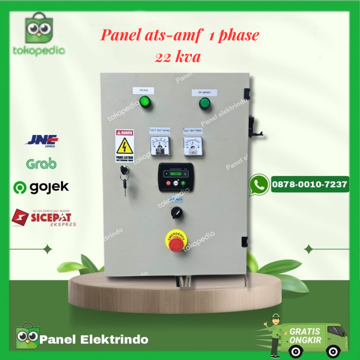 Panel ATS - AMF 1 phase 22 KVA