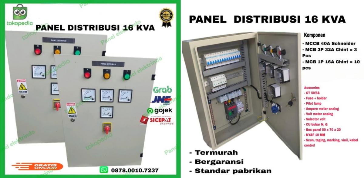 Panel Distribusi 3 phase daya 16 KVA