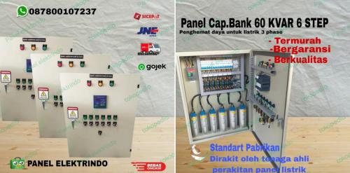 DP Panel Capasitor bank 60 KVAR total 17 jt + pasang